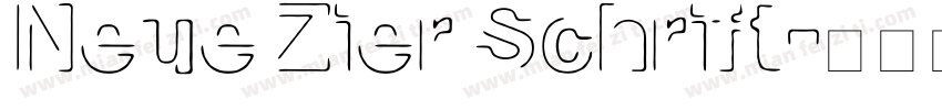 Neue Zier Schrift字体转换